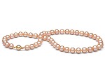 Pearl Necklace<br>Peach<br>8.0 - 9.0 mm