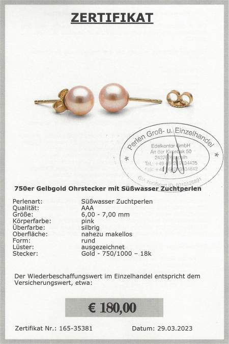 Pink earstuds from Selectraders