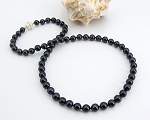 Black cultured pearl necklace at SelecTraders