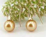 Golden South Sea<br>Pearl Earstuds<br>10.0 - 11.0 mm