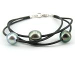 Pearl and Leather Bracelet at SelecTraders